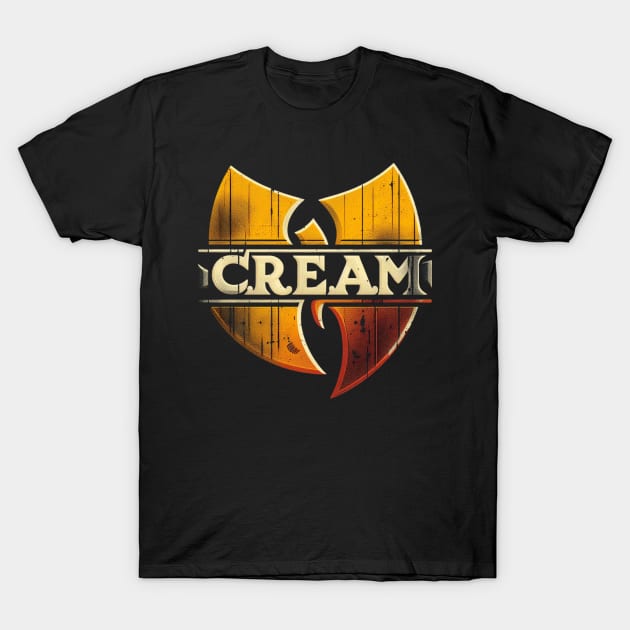 Distressed Wutang clan - C.R.E.A.M T-Shirt by thestaroflove